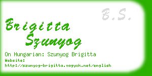 brigitta szunyog business card